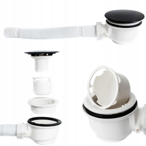 Kabina-prysznicowa-POLOKRAGLA-80x80-CZARNA-z-BRODZIKIEM-15-cm-SYFON-czarny-Grubosc-szkla-szyby-4-mm