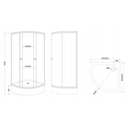 Kabina-prysznicowa-POLOKRAGLA-80x80-CZARNA-z-BRODZIKIEM-15-cm-SYFON-czarny-Kod-producenta-setP-Bcz-80